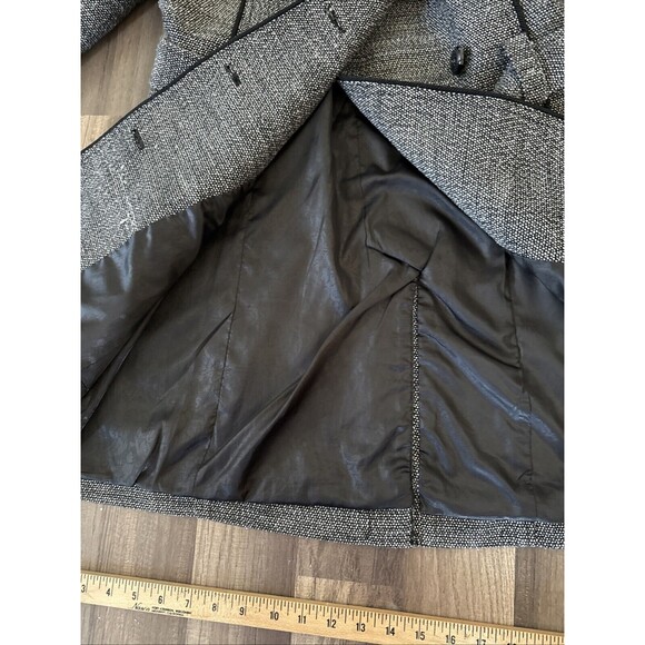 Guess Los Angeles Women's Black/Grey Polyester Wool Coat Size Medium - Picture 3 of 8